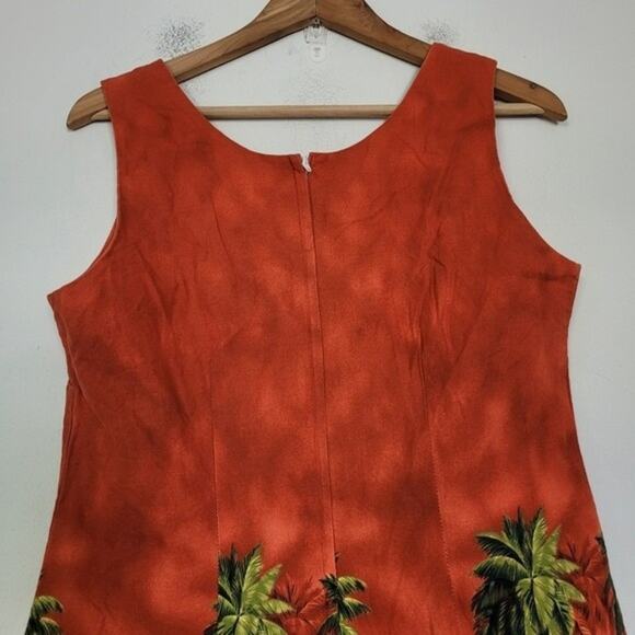 American Vintage Orange Tropical Print Mini Dress - Picture 6 of 10